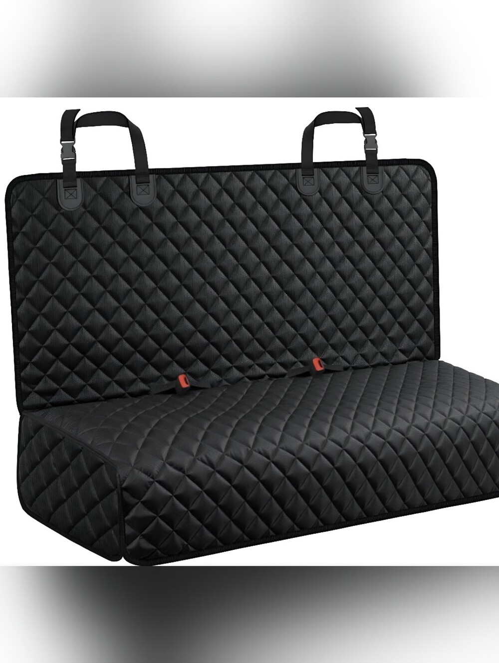 Car Seat Dog Quilted Black Seat Cover Large